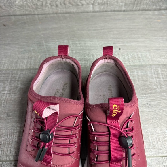 Clove Nurses Shoes Royal Maroon Slip On Drawstring CL009 Women’s Size 9 - Picture 11 of 13